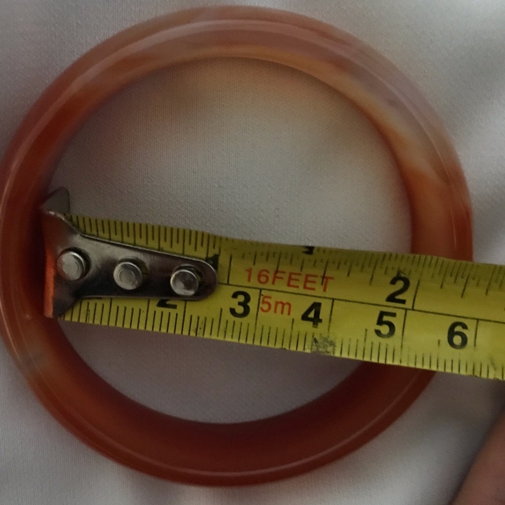 Red Jade Bangle - Picture 7 of 7